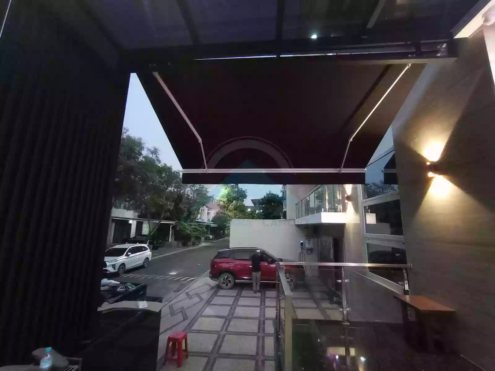 Pemasangan awning gulung - Proyek 9