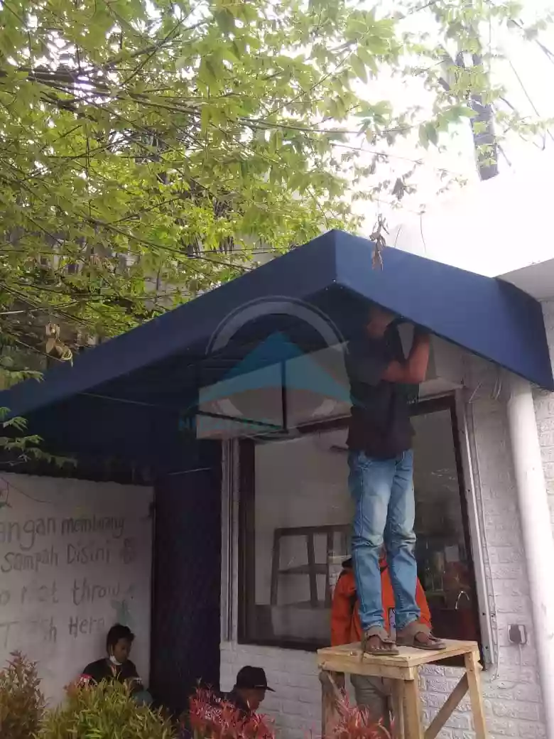 Kanopi kain teras rumah minimalis