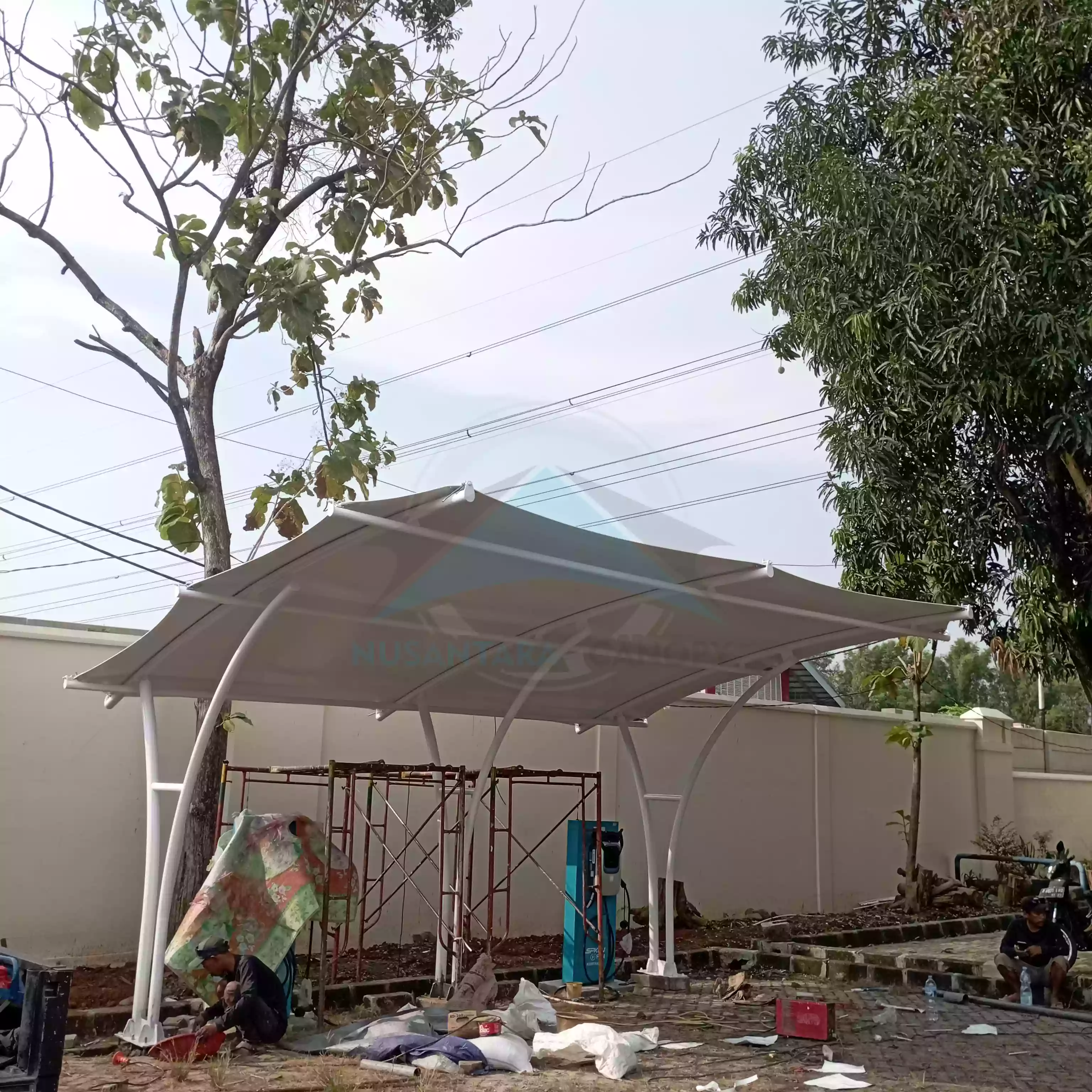 Fabrikasi dan instalasi Tenda Membrane modern